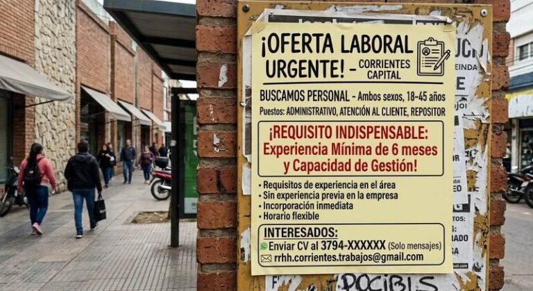 Persona utilizando un teléfono móvil para buscar empleo en línea