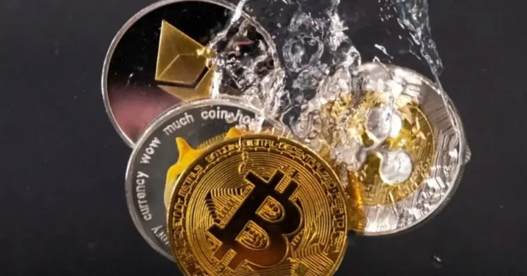 Representación gráfica de la criptomoneda Bitcoin