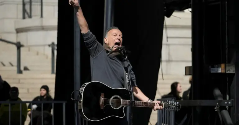 Bruce Springsteen durante un concierto