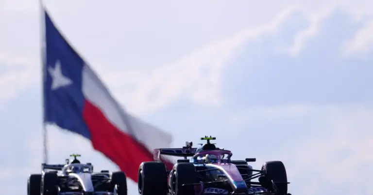 Franco Colapinto al volante del Alpine durante la clasificación del GP de Estados Unidos en Austin