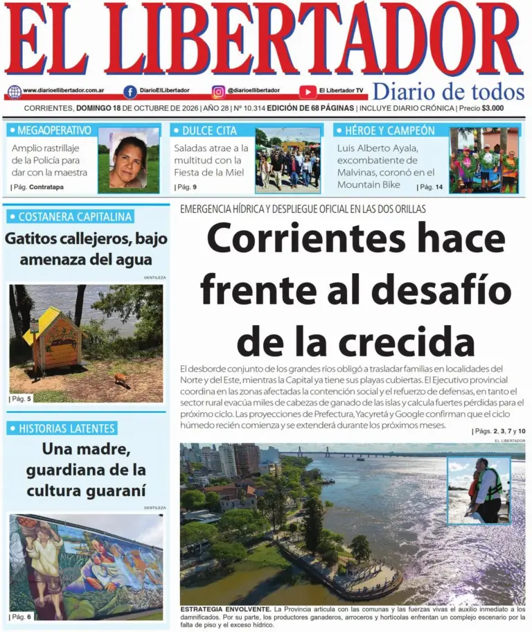 Portada del diario digital del 18 de octubre de 2026