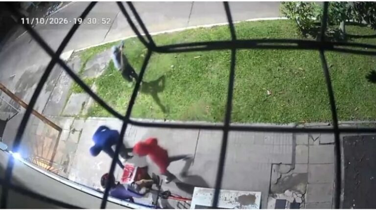 Calle del barrio Laguna Seca donde ocurrió el ataque a un repartidor de delivery