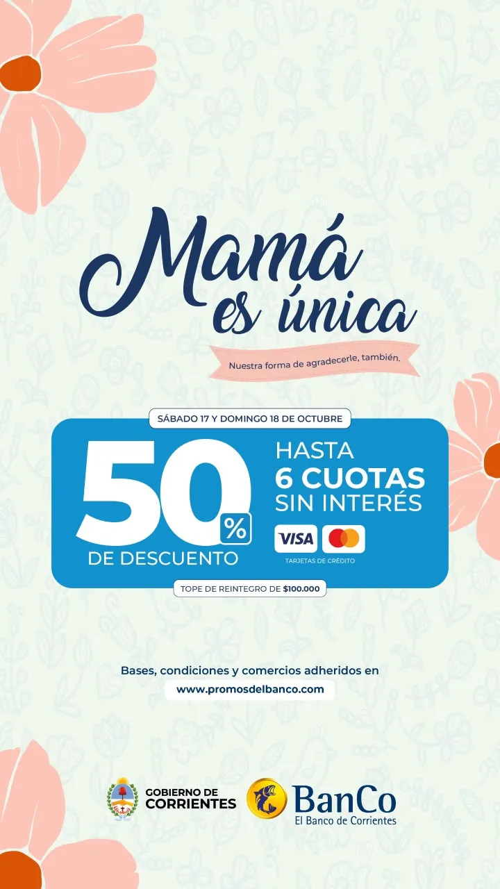Promociones por el Día de la Madre en Corrientes