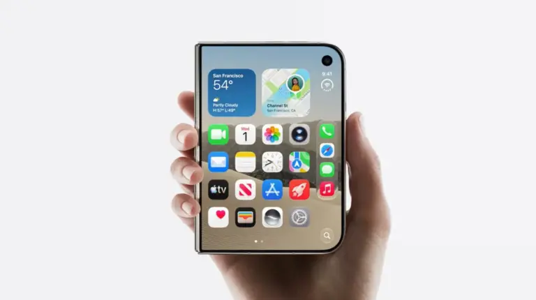 iPhone Duo, el primer teléfono plegable de Apple, durante su periodo de preventa