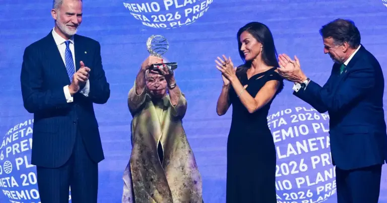 Isabel Allende en la ceremonia del Premio Planeta