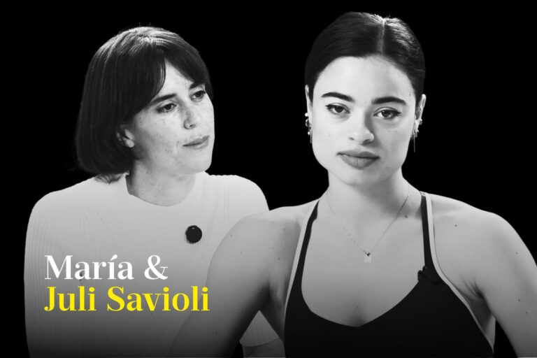 Juliana Savioli, actriz y creadora de contenido, durante una entrevista