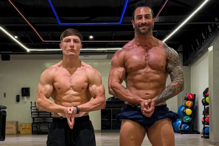 Lisandro Navarro, exparticipante de Gran Hermano, en competencia de fisicoculturismo