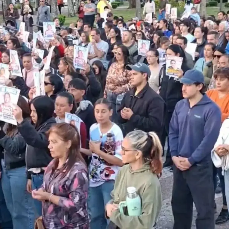 Marcha de vecinos en Esquina para pedir la aparición con vida de la docente Nancy Estela Godoy