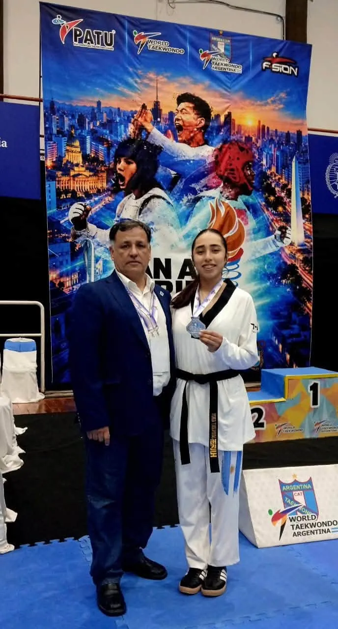 Mayra Bernal durante su participación en el Panam Series PATU 12
