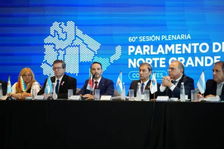Sesión plenaria del Parlamento Norte Grande Argentino en Corrientes