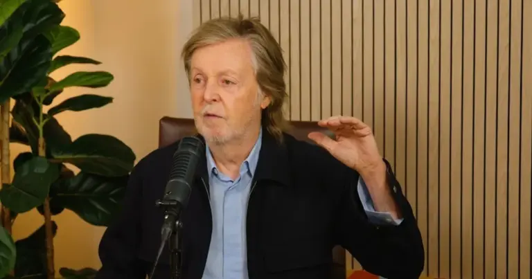 Paul McCartney durante una entrevista