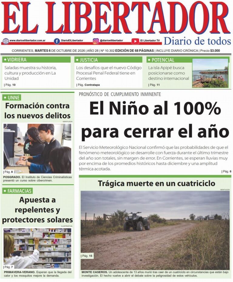 Portadas de los diarios del 6 de octubre de 2026